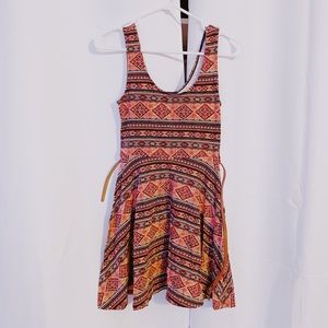 colorful pattern dress